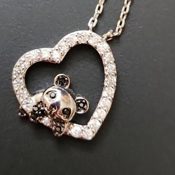 Charmed Aroma Jewelry - Panda Heart Necklace